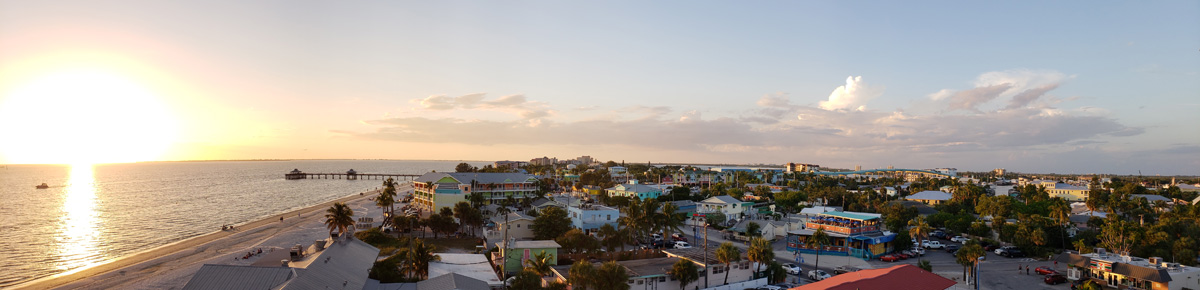 Fort Myers Beach Florida - Sonnenuntergang, Golf von Mexiko