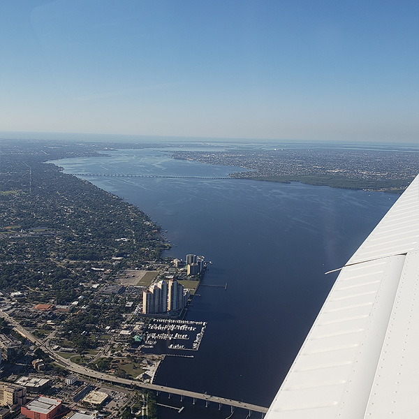 Cape Coral/Fort Myers Florida - Luftansicht/Immobilien aus der Luftperspektive 