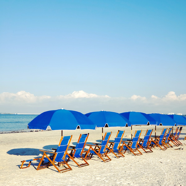 Fort Myers Beach Florida - Strand, Sonnenschein, Golf von Mexiko 