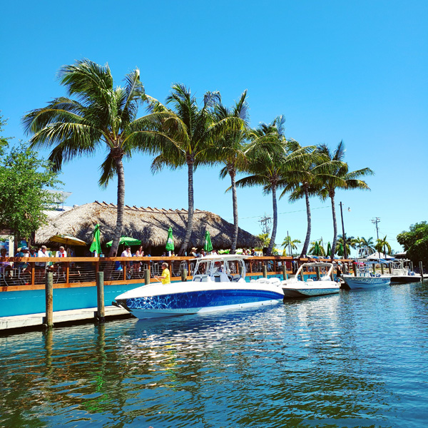 Pine Island Florida - Restaurant am Wasser, Boot fahren 